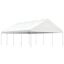 vidaXL fehér polietilén pavilon tetővel 8,92 x 5,88 x 3,75 m kerti bútor