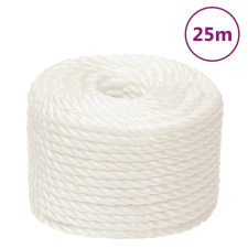 vidaXL fehér polipropilén munkakötél 20 mm 25 m építőanyag