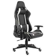 vidaXL fehér PVC forgó gamer szék forgószék