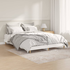 vidaXL Fehér szerelt fa ágykeret 135 x 190 cm ágy és ágykellék