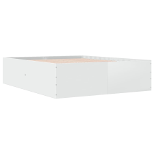 vidaXL fehér szerelt fa ágykeret 150 x 200 cm (3280916) ágy és ágykellék