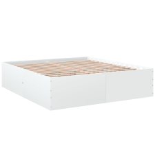 vidaXL fehér szerelt fa ágykeret 200 x 200 cm (3280895) ágy és ágykellék