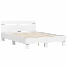 vidaXL fehér szerelt fa ágykeret fejtámlával 135 x 190 cm (3207441) ágy és ágykellék