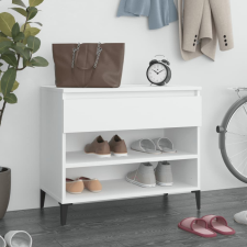 vidaXL fehér szerelt fa cipősszekrény 70x36x60 cm bútor