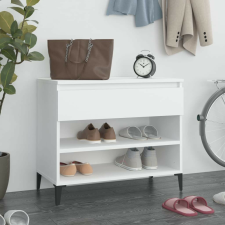 vidaXL fehér szerelt fa cipősszekrény 70x36x60 cm bútor
