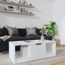 vidaXL fehér szerelt fa dohányzóasztal 102x50x36 cm bútor