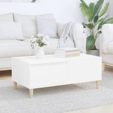 vidaXL fehér szerelt fa dohányzóasztal 90 x 50 x 36,5 cm bútor