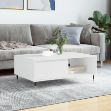 vidaXL fehér szerelt fa dohányzóasztal 90 x 60 x 35 cm bútor