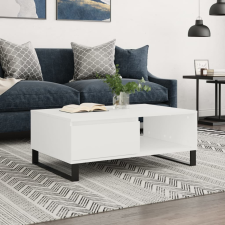 vidaXL fehér szerelt fa dohányzóasztal 90 x 60 x 35 cm bútor
