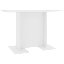 vidaXL fehér szerelt fa étkezőasztal 110 x 60 x 75 cm bútor