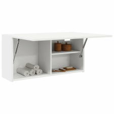 vidaXL fehér szerelt fa fali fürdőszobaszekrény 80x25x40 cm fürdőszoba bútor