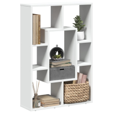 vidaXL fehér szerelt fa könyvespolc 63 x 20 x 90 cm bútor