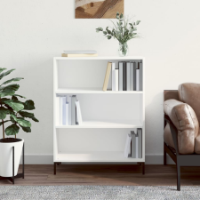 vidaXL fehér szerelt fa könyvespolc 69,5 x 32,5 x 90 cm bútor