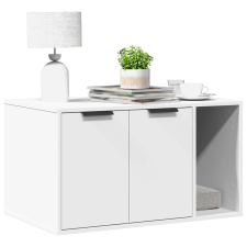 vidaXL fehér szerelt fa macskaalomdoboz 80 x 50 x 45 cm macskafelszerelés