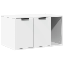 vidaXL fehér szerelt fa macskaalomdoboz 80 x 50 x 45 cm (857733) macskatoalett
