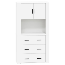 vidaXL fehér szerelt fa magasszekrény (3185383) bútor