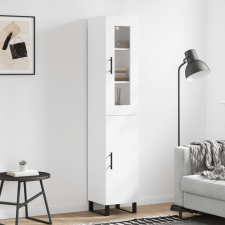vidaXL fehér szerelt fa magasszekrény 34,5x34x180 cm bútor