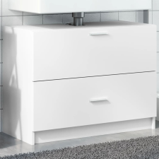 vidaXL fehér szerelt fa mosdószekrény 78 x 37 x 59 cm fürdőszoba bútor