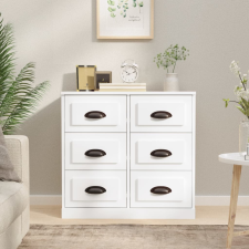 vidaXL fehér szerelt fa tálalószekrény 70x35,5x67,5 cm bútor