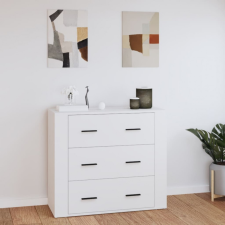 vidaXL fehér szerelt fa tálalószekrény 80 x 33 x 70 cm bútor