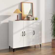 vidaXL fehér szerelt fa tálalószekrény 90 x 34 x 80 cm bútor