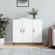 vidaXL fehér szerelt fa tálalószekrény 90 x 34 x 80 cm bútor