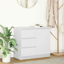 vidaXL fehér szerelt fa tálalószekrény fiókos 71x35x65 cm bútor