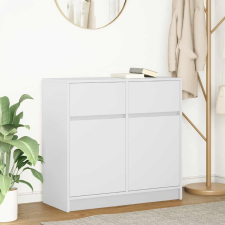 vidaXL fehér szerelt fa tálalószekrény fiókos 80x34x76 cm bútor