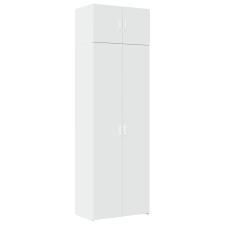 vidaXL fehér szerelt fa tárolószekrény 70 x 42,5 x 225 cm (3281322) bútor