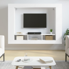 vidaXL fehér szerelt fa TV-szekrény 152 x 22 x 113 cm bútor