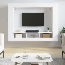 vidaXL fehér szerelt fa TV-szekrény 152 x 22 x 113 cm bútor