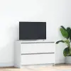 vidaXL fehér szerelt fa TV-szekrény 80x35x54 cm