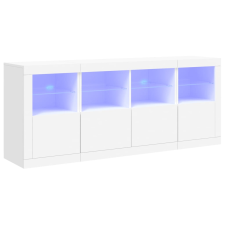 vidaXL fehér tálalószekrény LED-világítással 163 x 37 x 67 cm (3209072) bútor