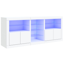 vidaXL fehér tálalószekrény LED-világítással 181,5x37x67 cm (3209037) bútor