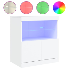 vidaXL fehér tálalószekrény LED-világítással 60 x 37 x 67 cm (836651) bútor