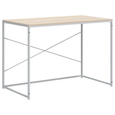 vidaXL fehér-tölgyszínű forgácslap számítógépasztal 110 x 60 x 70 cm (30210) íróasztal