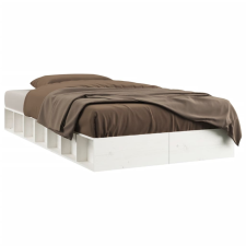 vidaXL fehér tömör fa ágykeret 100x200 cm (820687) ágy és ágykellék