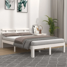 vidaXL fehér tömör fa ágykeret 120 x 200 cm ágy és ágykellék