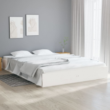 vidaXL fehér tömör fa ágykeret 120x200 cm ágy és ágykellék