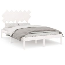 vidaXL fehér tömör fa ágykeret 120x200 cm (3104864) ágy és ágykellék