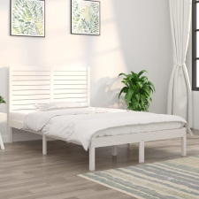 vidaXL fehér tömör fa ágykeret 140 x 190 cm ágy és ágykellék