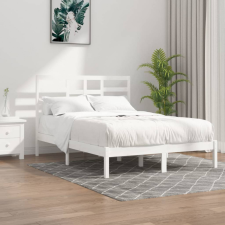 vidaXL fehér tömör fa ágykeret 160 x 200 cm ágy és ágykellék