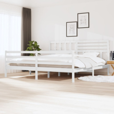 vidaXL fehér tömör fa ágykeret 180 x 200 cm (6FT Super King) ágy és ágykellék