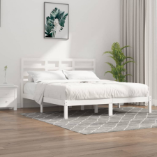 vidaXL fehér tömör fa ágykeret 200 x 200 cm ágy és ágykellék