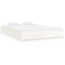 vidaXL fehér tömör fa ágykeret 200 x 200 cm (820023) ágy és ágykellék