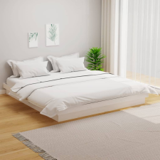 vidaXL fehér tömör fa ágykeret 200x200 cm ágy és ágykellék