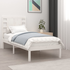 vidaXL fehér tömör fa ágykeret 75 x 190 cm (2FT6 Small Single) ágy és ágykellék