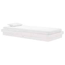 vidaXL fehér tömör fa ágykeret 90 x 200 cm (819893) ágy és ágykellék