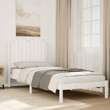 vidaXL fehér tömör fa extra hosszú ágykeret matrac nélkül 100 x 220 cm ágy és ágykellék