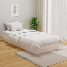 vidaXL fehér tömör fa vágykeret 100 x 200 cm ágy és ágykellék